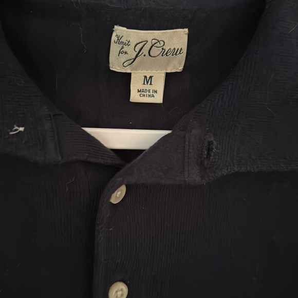J. Crew navy knitted polo - Picture 2 of 7